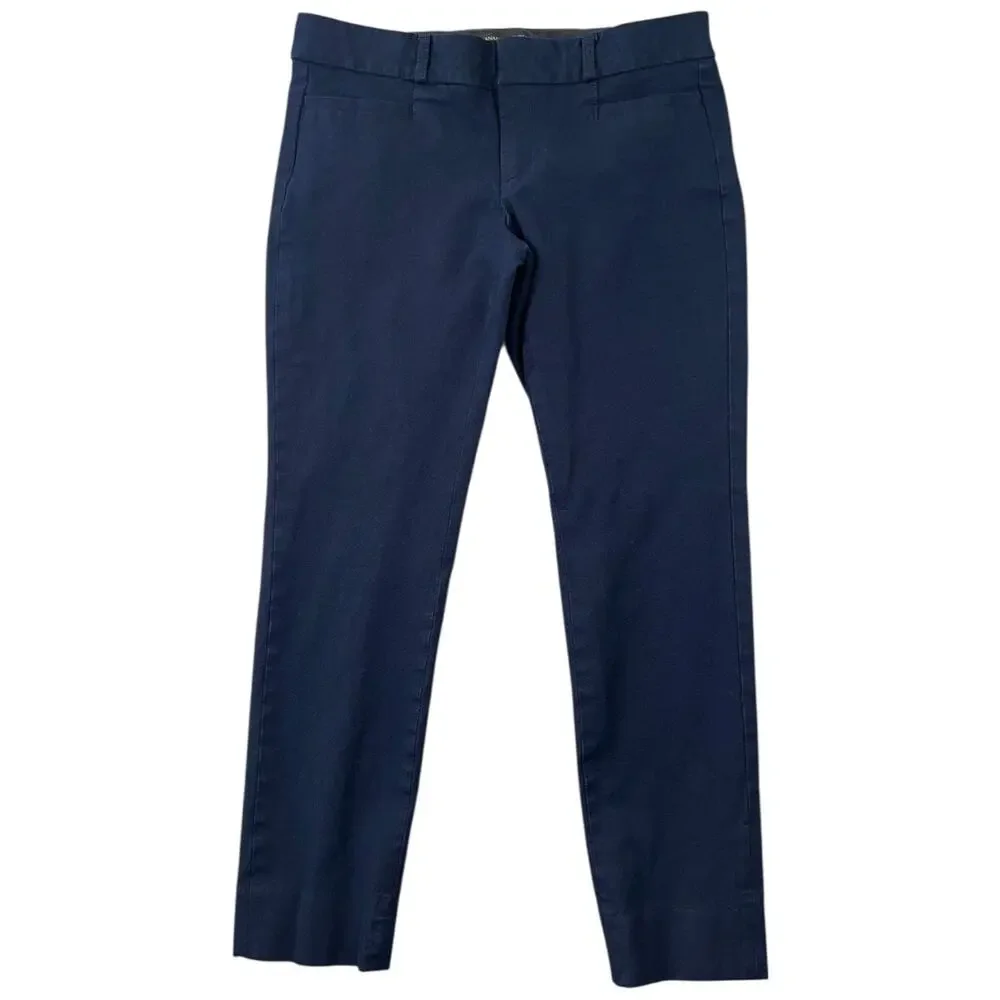 2 Pairs Banana Republic Sloan Fit Petite Pants Black and Navy Slim Ankle - 2P